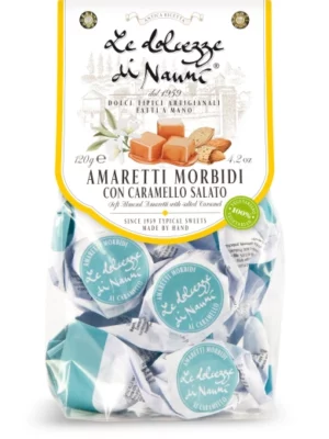 Macarons doux et sucrés au caramel salé